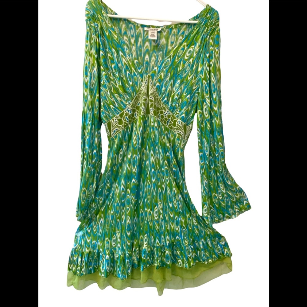 Bohemian flared dress from Pyramid Catalog